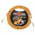 Ace Products Group Woven Jacket Tour Grade Instrument Cable, 20 ft. - Orange Cream AC566588